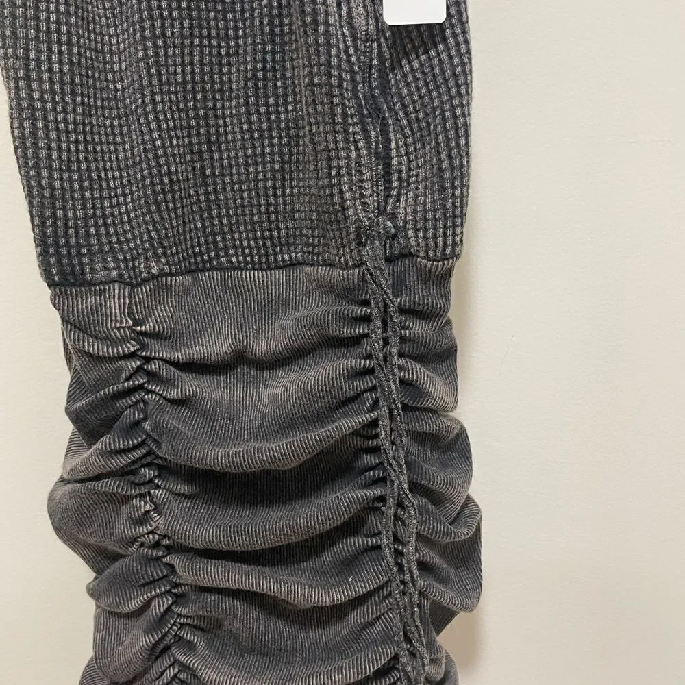 New
Free People Women's FP One Katya Thermal Mini Dress in Grey Black - Picture 4 of 7